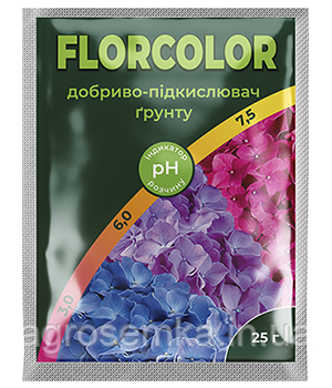 ДОБРИВО-ПІДКИСЛЮВАЧ МАЙСТЕР-АГРО FLORCOLOR (17:13:14) 25 Г, фото 1
