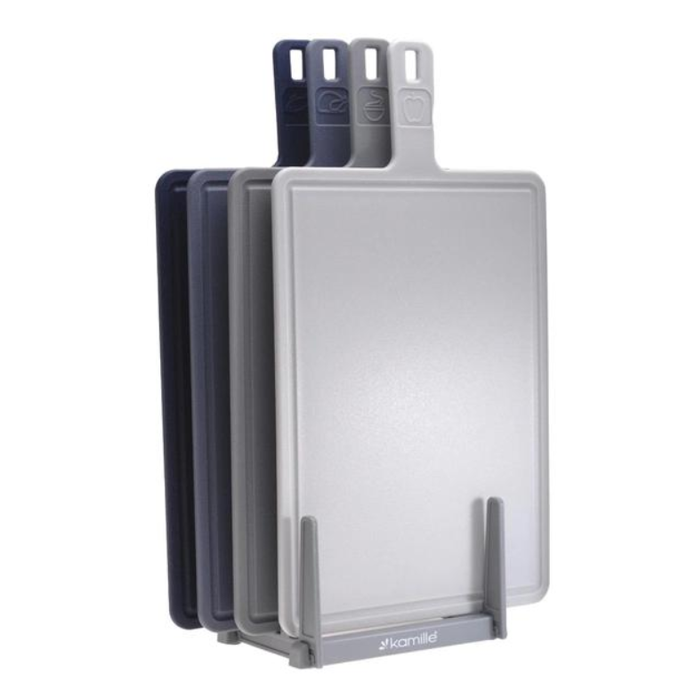 Набір роздільних дощок Kamille KM-10080 на підставці 5 предметів, фото 1