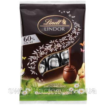 Шоколадні яйця Lindt Lindor 60% Cacao Feinherb-Eier 90g, фото 1