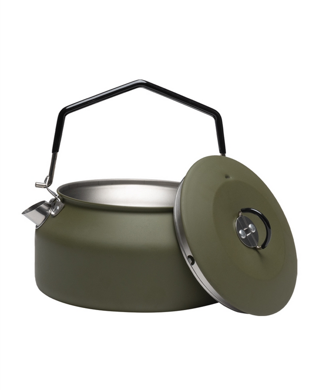 Чайник із неіржавкої сталі Mil-Tec 1 літр 14680701 OLIV, фото 1