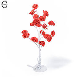 Світлодіодний світильник червона Троянда Flower desktop lamp