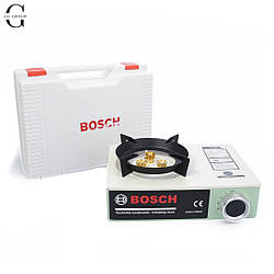 Портативна газова плита-обігрівач BOSCH 3500 Вт – турбогорілка, компактна, з кейсом, працює від цангового балона та великого