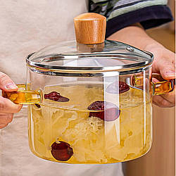 Склянна каструля Для всих видів плит 1,8 літра