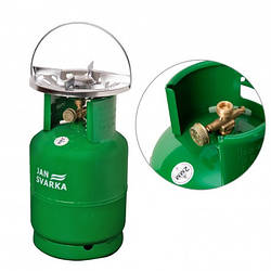 Газовий балон "JAN Svarka" VIP 8л з латунними тарілками