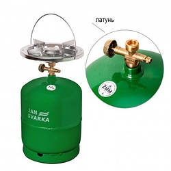 Газовий балон "JAN Svarka" 8л з латунними тарілками