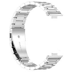 Металевий ремінець Primolux для годинника Huawei Watch Fit 3 / Fit 4 / 4 Pro - Silver