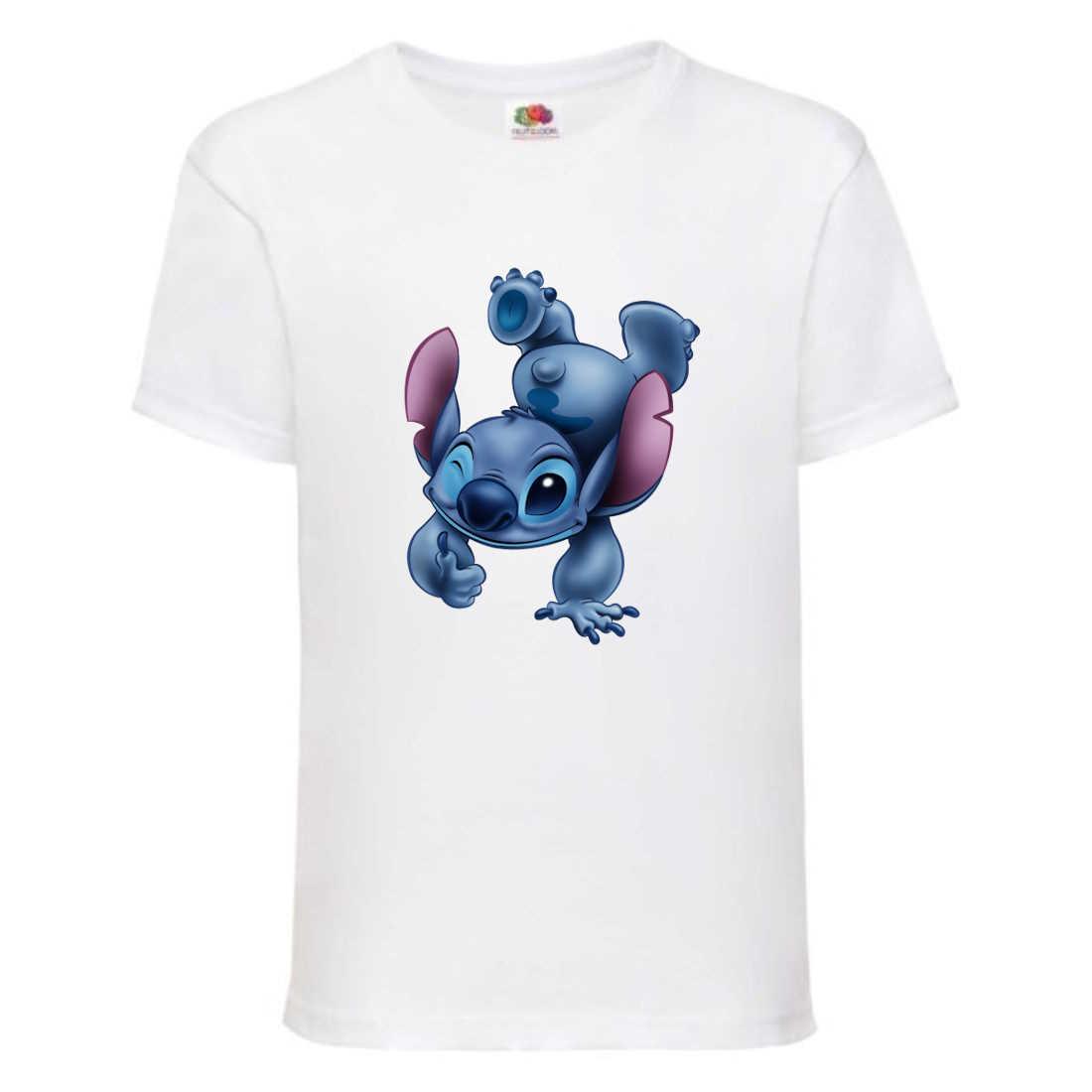 Футболка Ліло та Стіч (Lilo Stitch 004) біла, 98-104-116-128-140-152-164 розмір