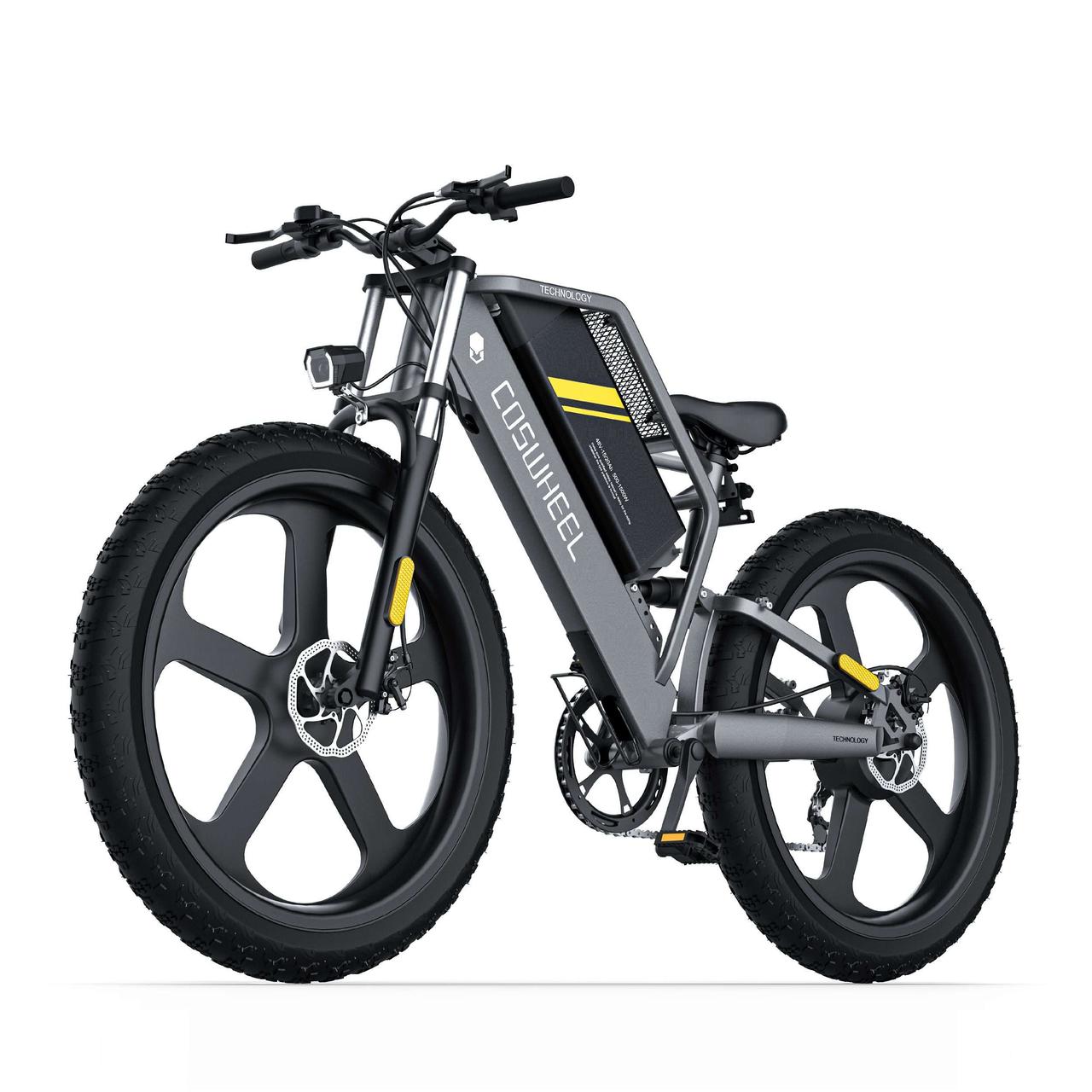 Електрофетбайк COSWHEEL T26 INCH ELECTRIC BIKE 1000W-48V-25Ah 18650 Li-ion шини 26"/26" купити дешево