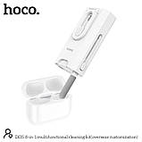 Набір для чищення гаджетів HOCO 8-in-1 multifunctional cleaning kit (overseas customization) DI35 (6931474795489) white, фото 9