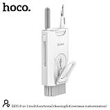 Набір для чищення гаджетів HOCO 8-in-1 multifunctional cleaning kit (overseas customization) DI35 (6931474795489) white, фото 11