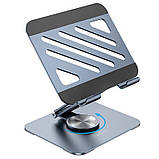 Тримач BOROFONE Vito metal rotating Tablet holder BH115 |7-12.9"| (6941991112447) grey, фото 6