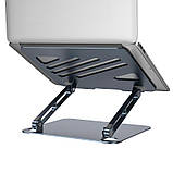 Тримач BOROFONE Vito metal notebook stand Bh115 Plus |15.6"| (6941991112454) grey, фото 5