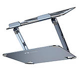 Тримач BOROFONE Vito metal notebook stand Bh115 Plus |15.6"| (6941991112454) grey, фото 7