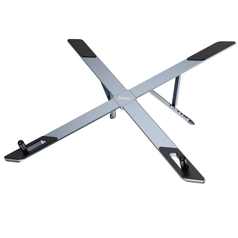 Підставка для ноутбука HOCO Action metal folding notebook holder HD9 |6 levels| (6942007626378) metal-grey