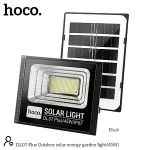 Лампа зовнішня HOCO Outdoor solar energy garden light (45W, IP67) DL07 Plus (6942007624824) black