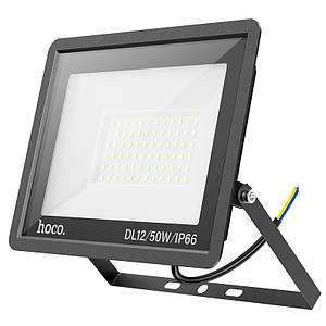 Лампа HOCO DL12 Ultra thin outdoor LED flood light |50W, IP66| (6942007600408) black