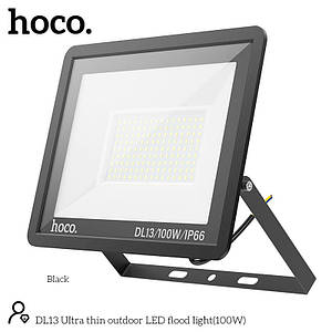 Лампа HOCO DL13 Ultra thin outdoor LED flood light |100W, IP66| (6942007600415) black