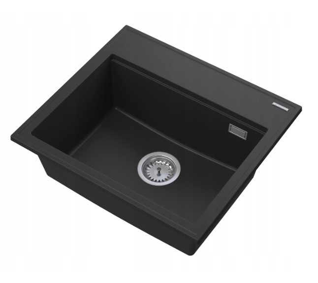 Кухонна мийка GRANITAN FOXAL BLACK чорна *, фото 1