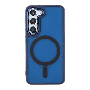 Чохол TPU+PC Space Magnetic Color with Magsafe для Samsung Galaxy S23+ 5G (S916) Dark Blue