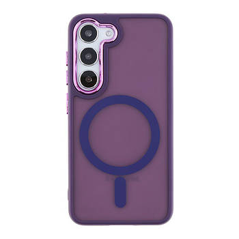 Чохол TPU+PC Space Magnetic Color with Magsafe для Samsung Galaxy S23+ 5G (S916) Dark Purple