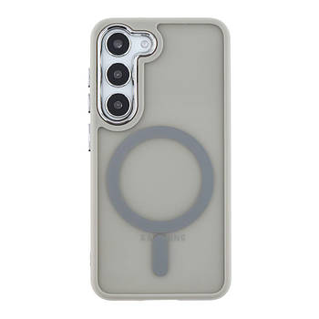 Чохол TPU+PC Space Magnetic Color with Magsafe для Samsung Galaxy S23+ 5G (S916) Grey