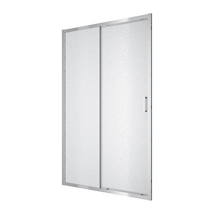 Душові двері розсувні, двоелементні Line Pro 1200мм, хром, скло 6мм grape, фото 1