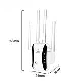 Роутер Wi fi repeater 2,4G/5G 1200 Мбіт/с із виделкою для розетки - підсилювач Wi-Fi сигналу, репітер Білий, фото 5