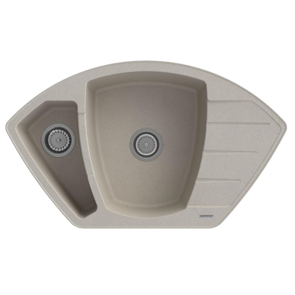 Кухонна мийка GRANITAN COMPACT BEIGE бежева *, фото 1