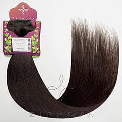 Натуральне Слов'янське Волосся на Заколках 55-60 см 110 грам, Шоколад №02