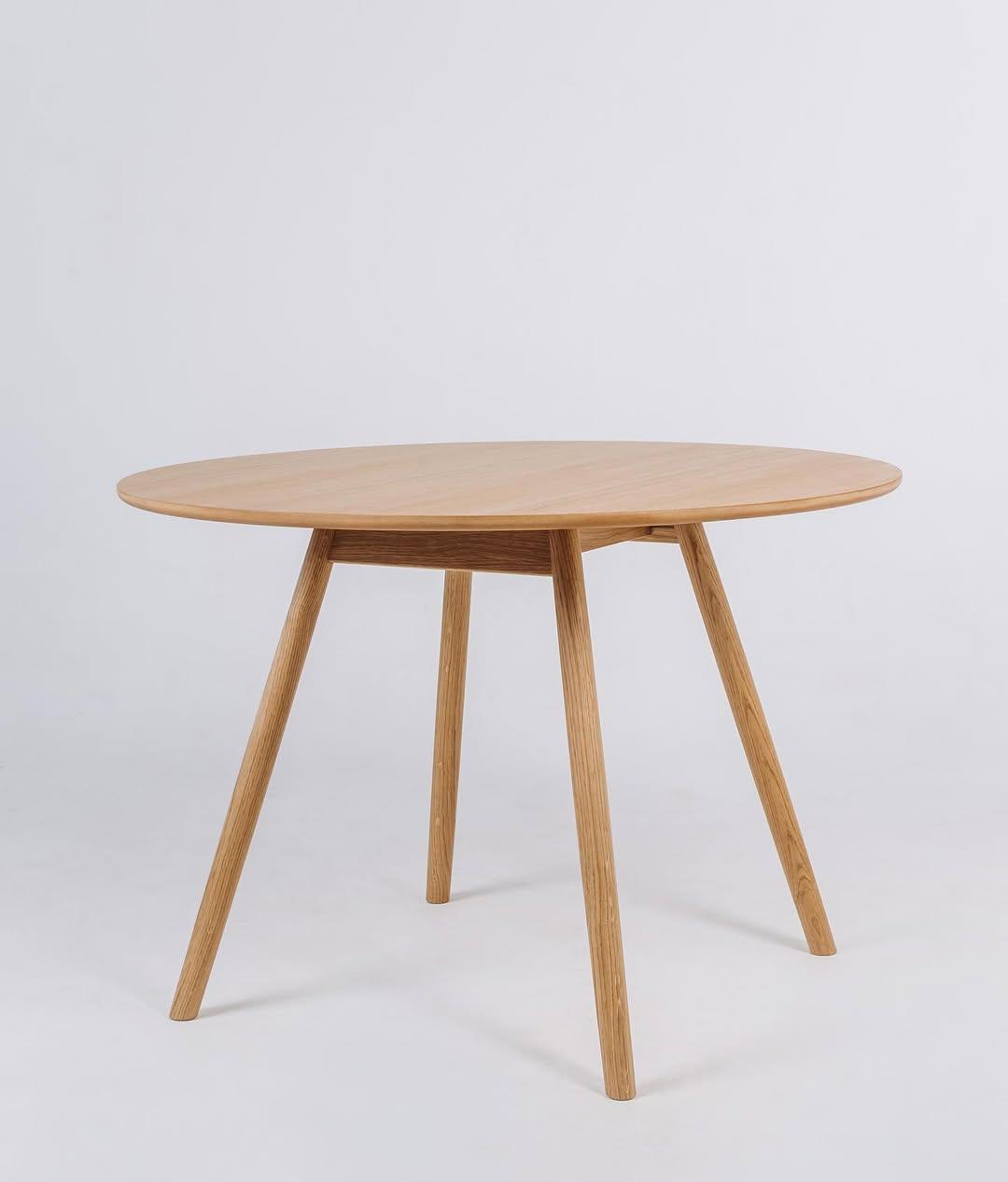 Кухонний круглий стіл "Андрес" із натурального дерева, фото 1