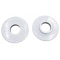 Мембрана для зливного механізму бачка унітаза москва 62 х 24 мм гума прозора упаковка 10 штук