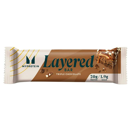 Протеїновий батончик MyProtein Layered Bar 60 g Triple Chocolate Fudge, фото 1