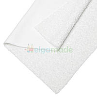 Тканина букле Тедді БІЛА, 50х50 см