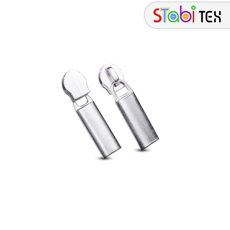 Бігунок для застібки-блискавки спіральної тип5 Лопата ЛЮКС Нікель