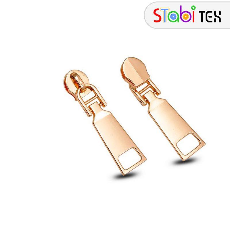 Бігунок для застібки-блискавки спіральної тип5 ПІРАМІДКА Лайт голд