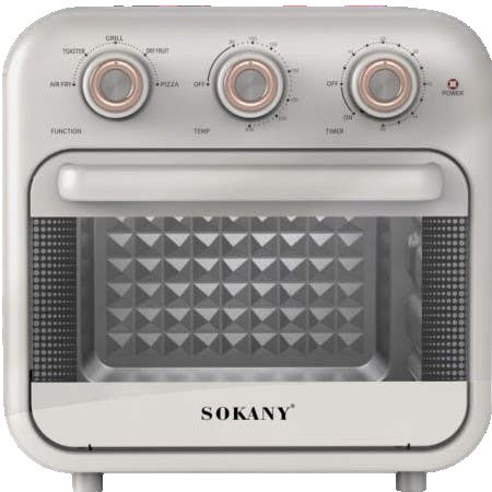 Аерогриль. Мультипіч Фритюрниця + Духовка Sokany SK-10002 18 літрів 1800 Вт
