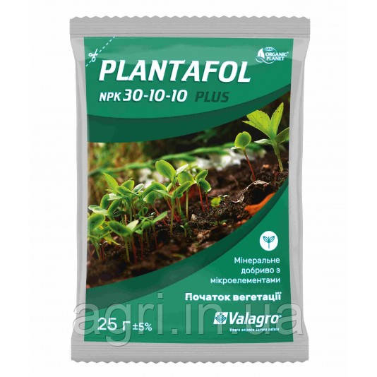 Добриво Plantafol (Плантафол), 25 г, NPK 30-10-10, Valagro