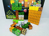 Дитячий магнітний конструктор Майнкрафт Магнітні блоки Minecraft на 99 блоків із фігурками 151 деталь, фото 3