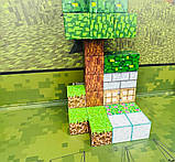 Дитячий магнітний конструктор Майнкрафт Магнітні блоки Minecraft на 99 блоків із фігурками 151 деталь, фото 6