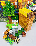 Дитячий магнітний конструктор Майнкрафт Магнітні блоки Minecraft на 99 блоків із фігурками 151 деталь, фото 7