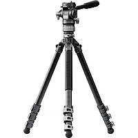 Штатив Tilta Travel Video Fluid Head with 3-Stage Carbon Fiber Tripod Legs (Gray) (TT-VT05-FB-SG)