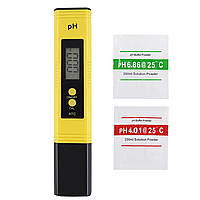 Тестер якості води PH метр цифровий у футлярі з калібрувальним порошком No2202