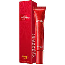 Крем для шкіри навколо очей BIOAQUA  Snails зволожуючий сз червоним  женьшенєм 20 г