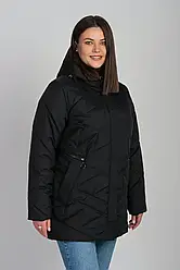 Якісна жіноча демісезонна стьобана куртка, великі розміри