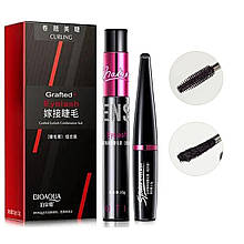 Туш для вій BIOAQUA Grafted Eyelash Combination Suit 2 в 1 з шовковоим  волокном 10 г+1.5 г