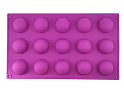 Силіконова форма Півсфера SNS глубина 2 см Діаметр 4 см