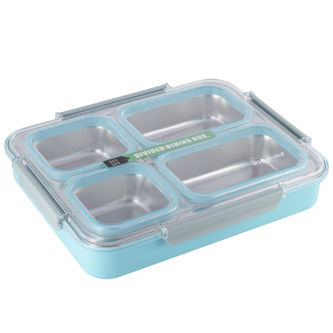 Ланч обідній бокс зі зручними ручками 1.8 л Kamille KM-2147, фото 1