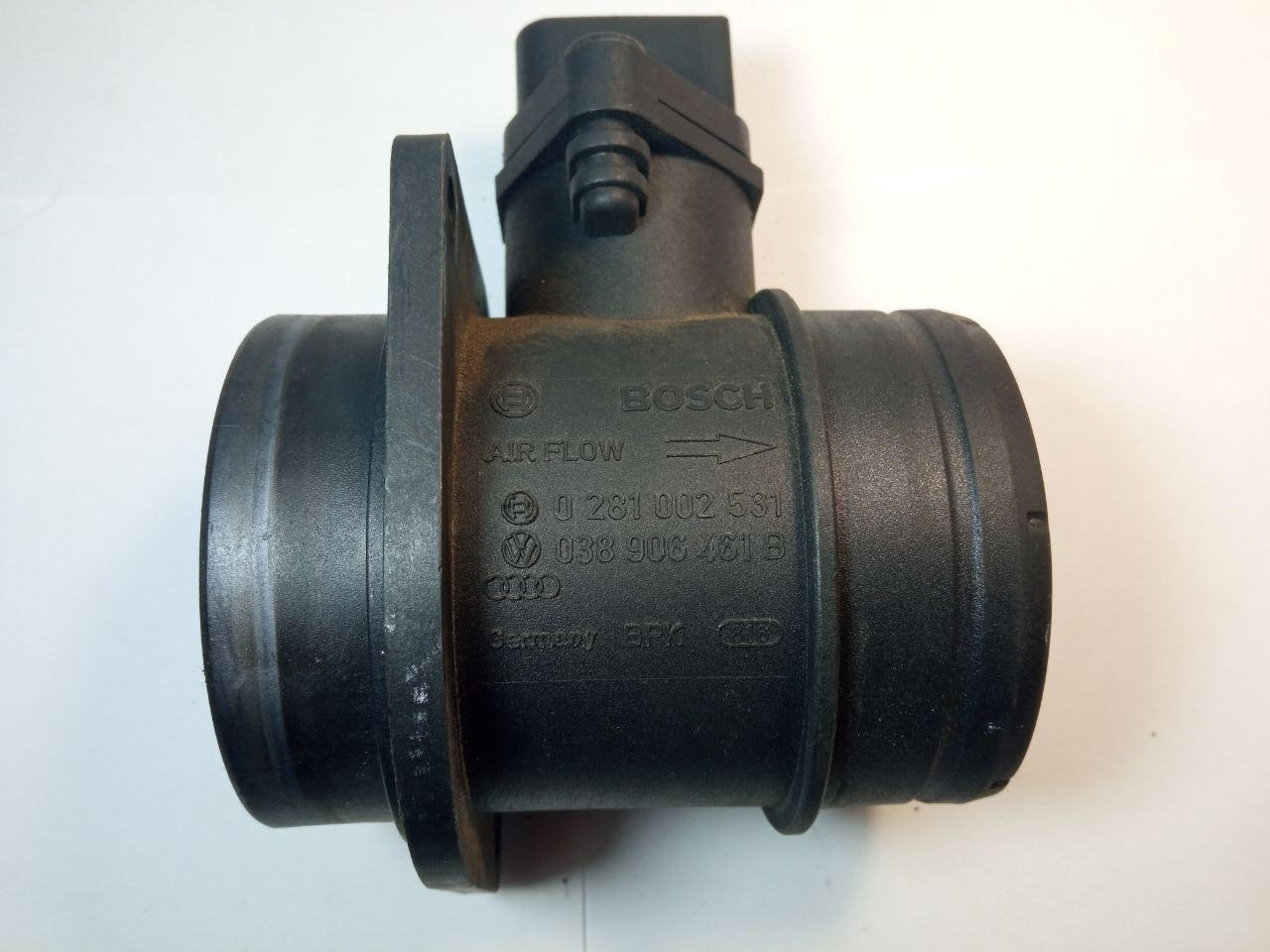 Витратомір повітря Bosch 0 281 002 531 Volkswagen / Audi 038 906 461B, фото 1
