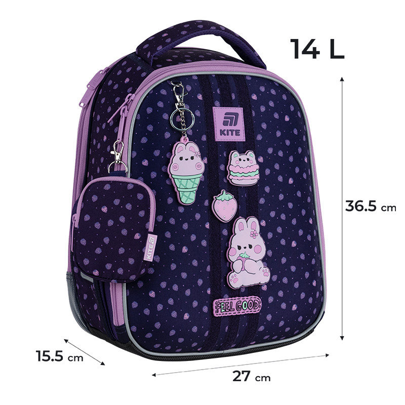 Рюкзак Kite Education каркасний Feel Good K25-555S-8