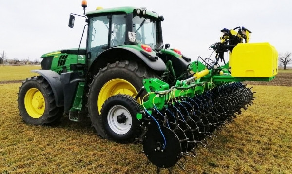 Агрегат інжекторного внесення рідких добрив навісний Вулкан-6-250/500, бак 500 л, ширина 6 м